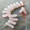6 Packs: 14 ct. (84 total) Rose Quartz Spike Beads by Bead Landing™